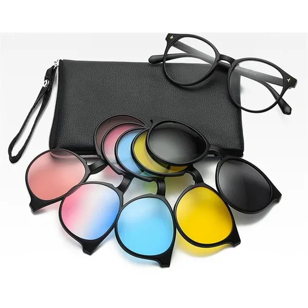 Magnet Exchangeable Sungalsses With Different Lens Frame