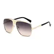 Mens Big Frame Metal Sunglasses