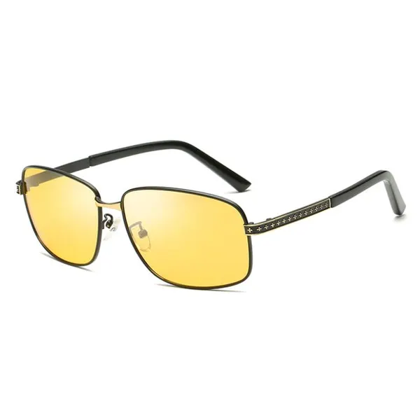 Mens Night Vision Metal Sunglasses