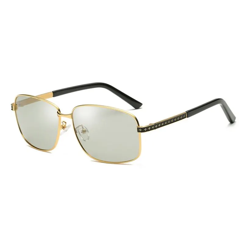 Mens Night Vision Metal Sunglasses