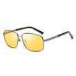 Mens Night Vision Metal Sunglasses