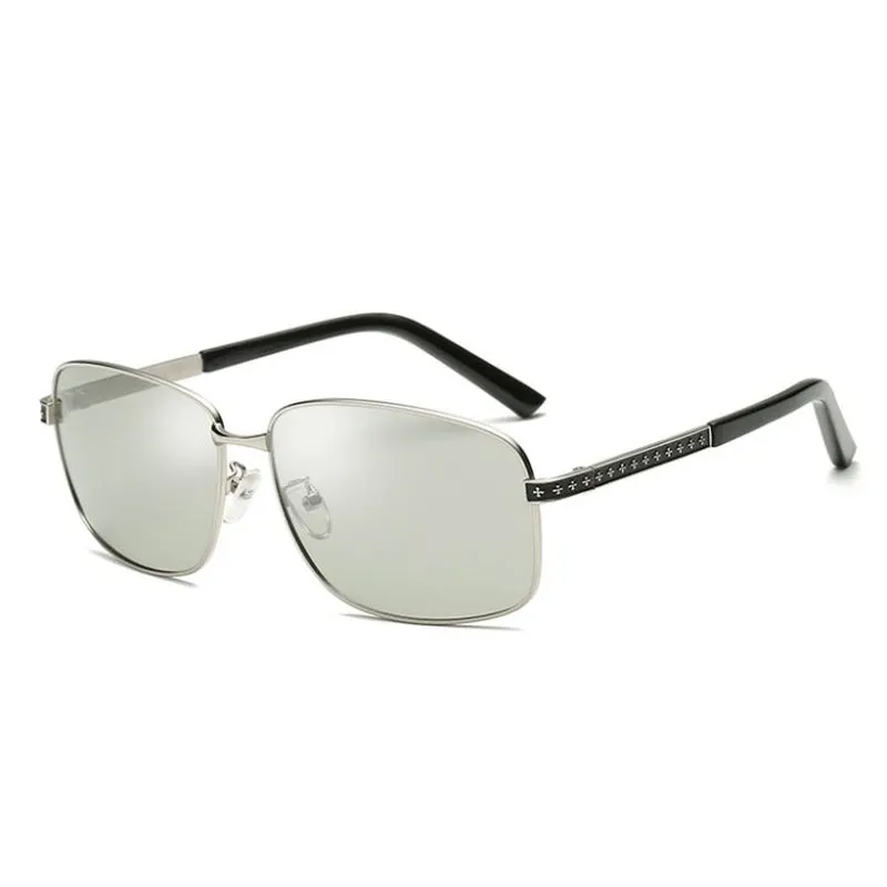 Mens Night Vision Metal Sunglasses