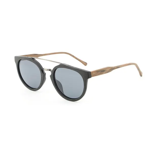 Metal Bridge Wooden Sunglasses