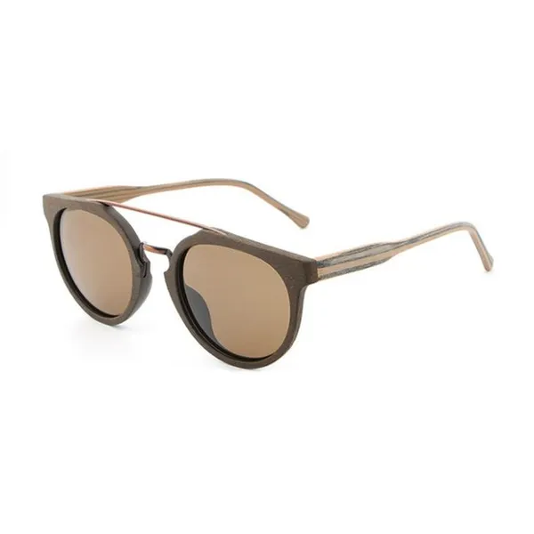 Metal Bridge Wooden Sunglasses