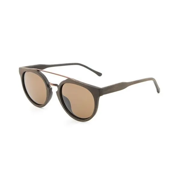 Metal Bridge Wooden Sunglasses