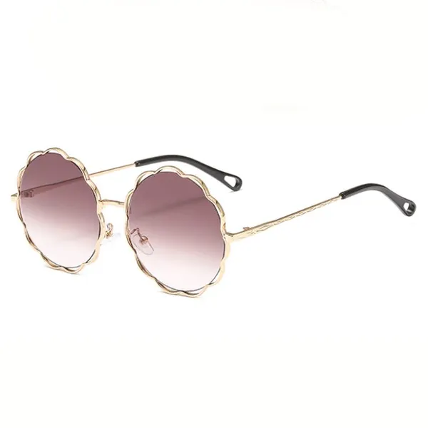 Metal Sunglasses With Flower Shape