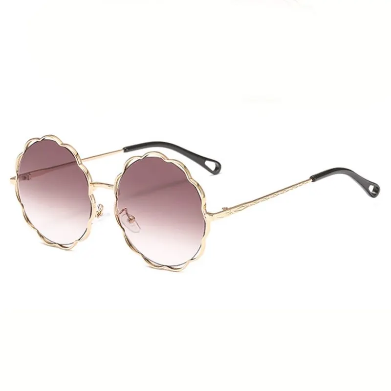 Metal Sunglasses With Flower Shape