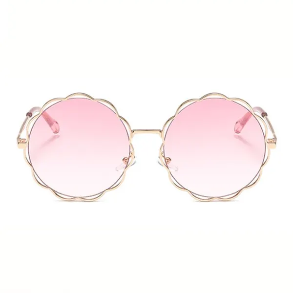 Metal Sunglasses With Flower Shape