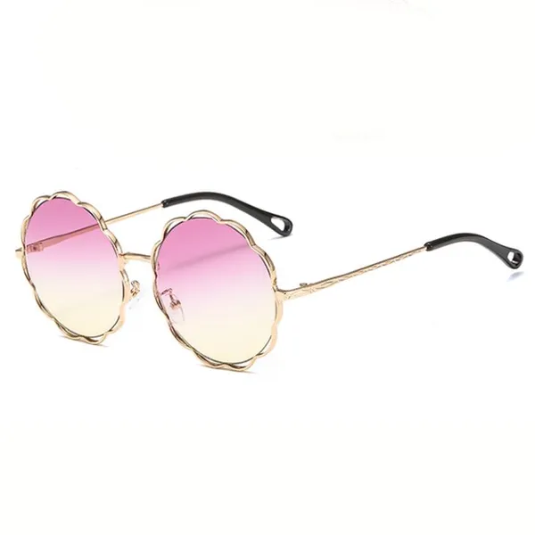 Metal Sunglasses With Flower Shape