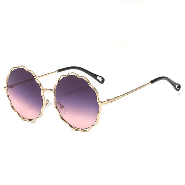 Metal Sunglasses With Flower Shape