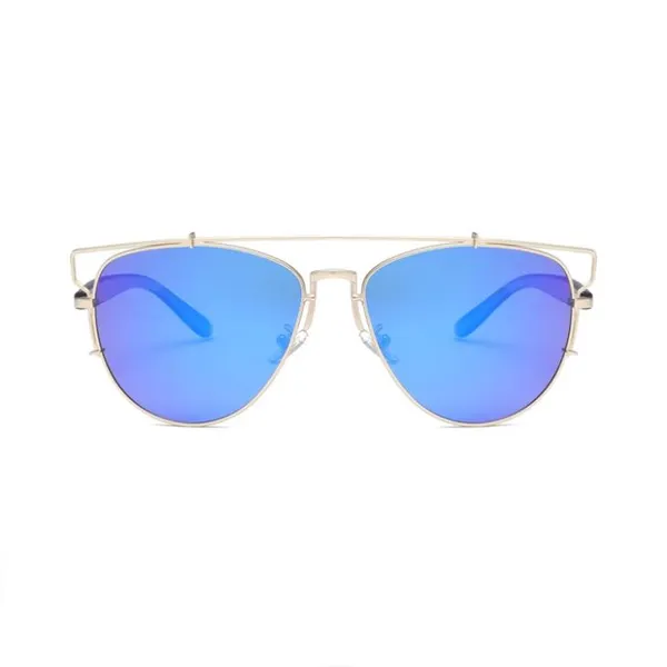 Mirror Lens Cat Eye Sunglasses
