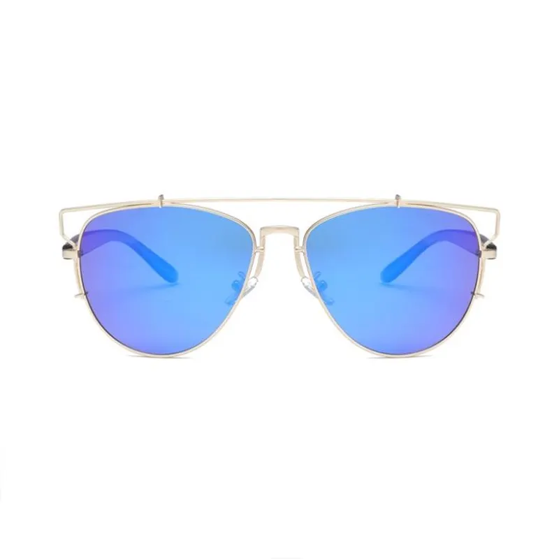 Mirror Lens Cat Eye Sunglasses