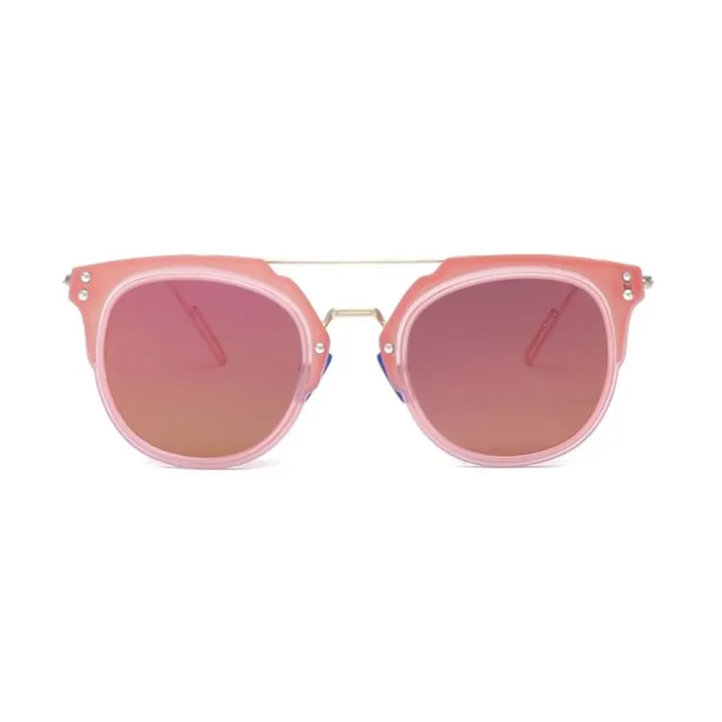 Mirror Lens Metal Sunglasses