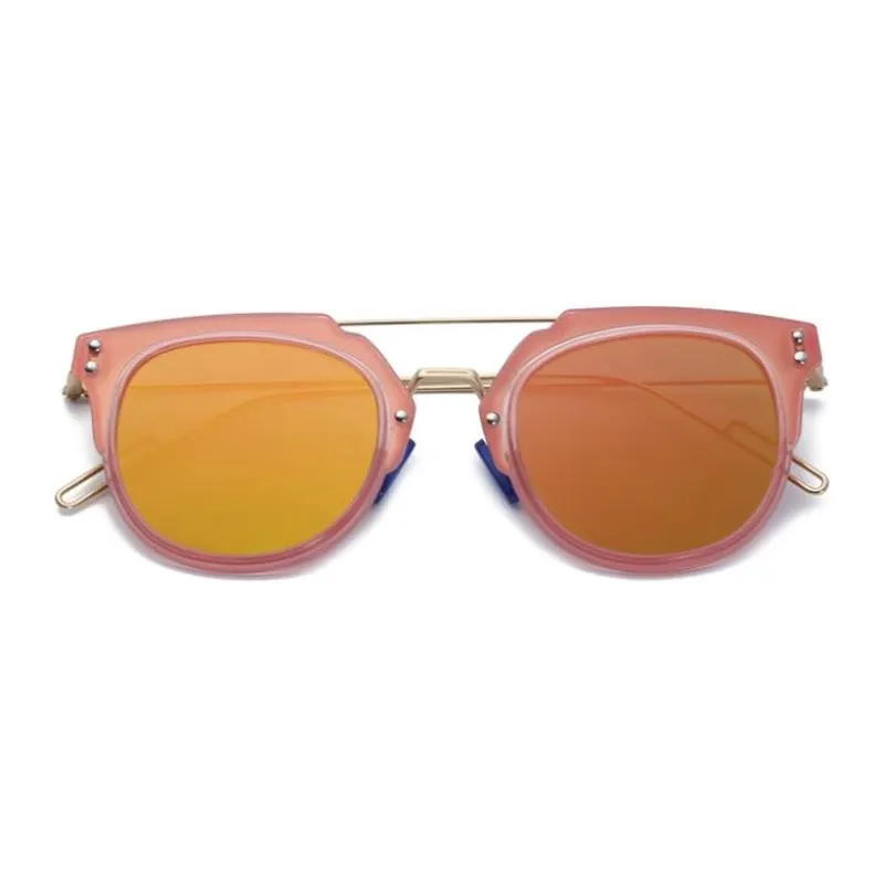 Mirror Lens Metal Sunglasses