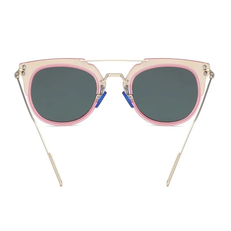 Mirror Lens Metal Sunglasses