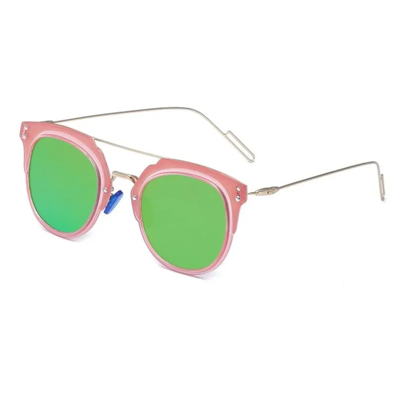 Mirror Lens Metal Sunglasses