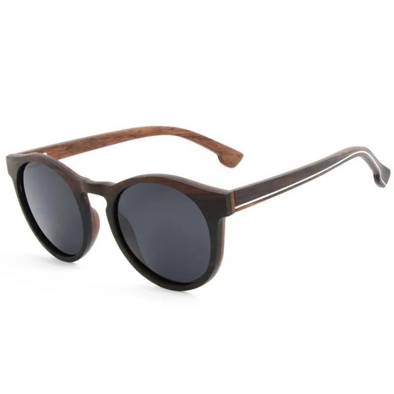 Multilayer Wooden Sunglasses With Polarized Lens