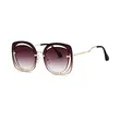 Novel Square Metal Sunglasses