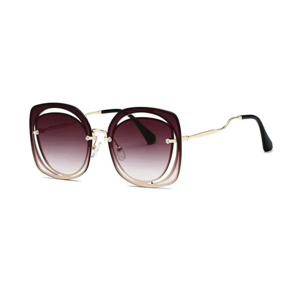 Novel Square Metal Sunglasses
