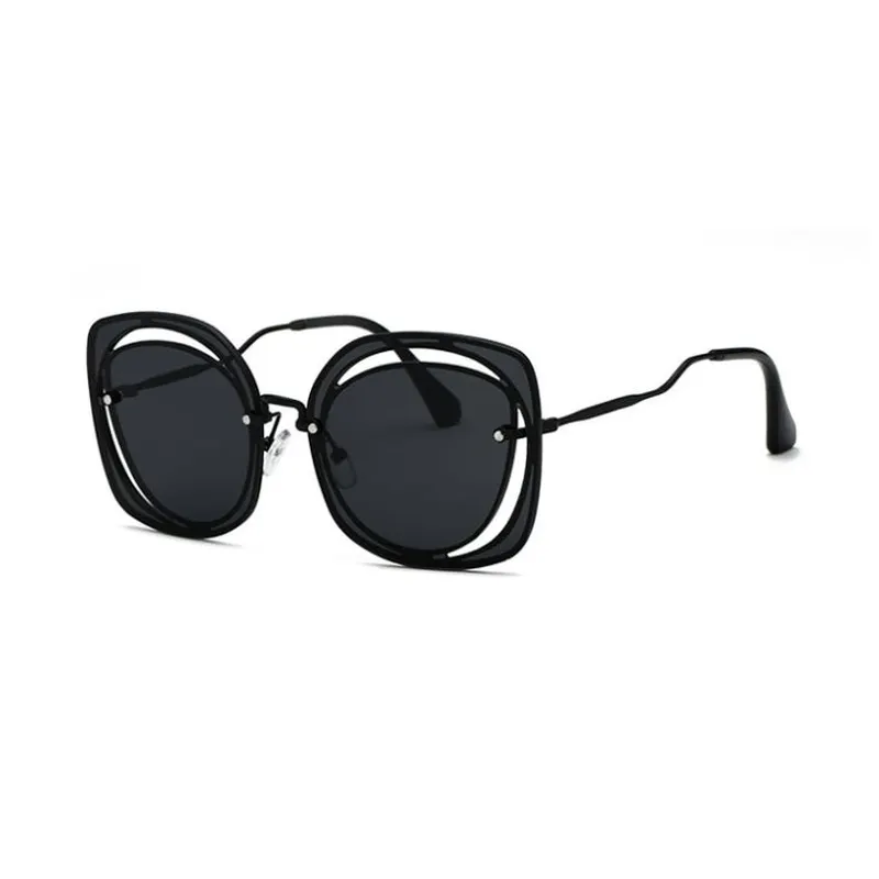 Novel Square Metal Sunglasses
