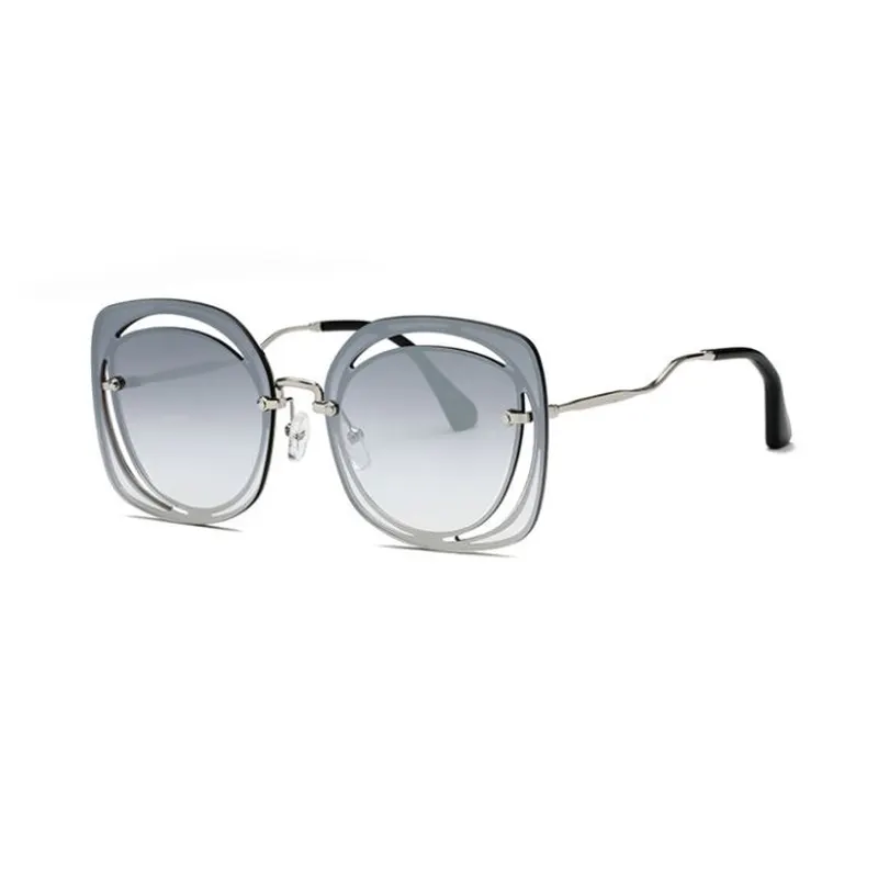 Novel Square Metal Sunglasses