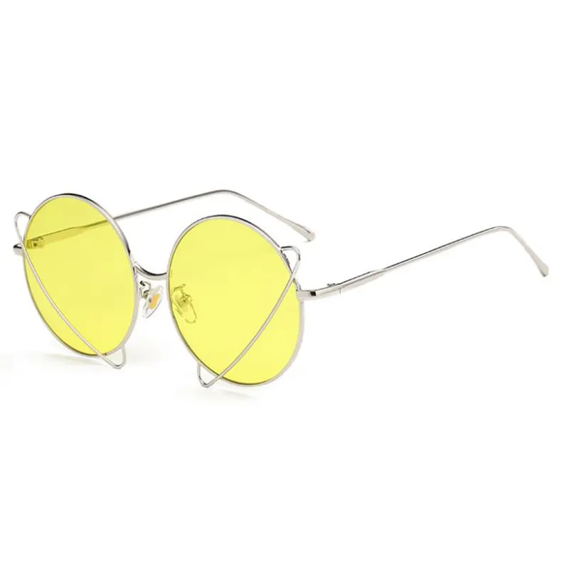 Ocean Color Lens Metal Sunglasses