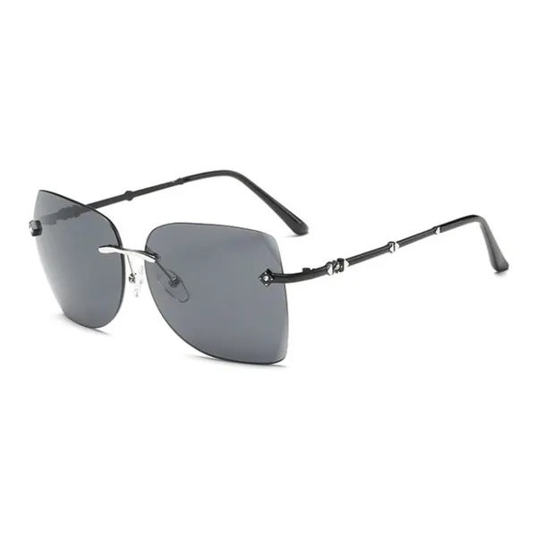 Ocean Color Rimless Metal Sunglasses