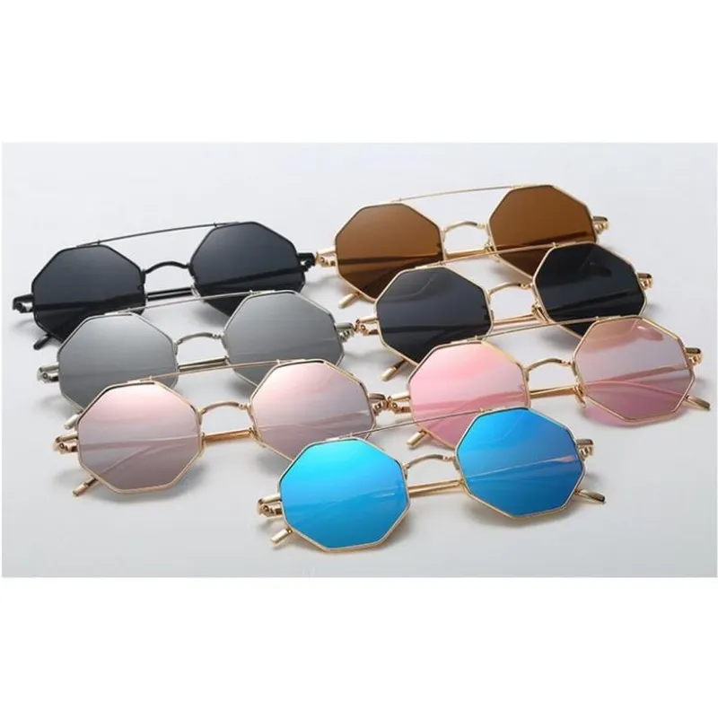 Octagonal Metal Sunglasses