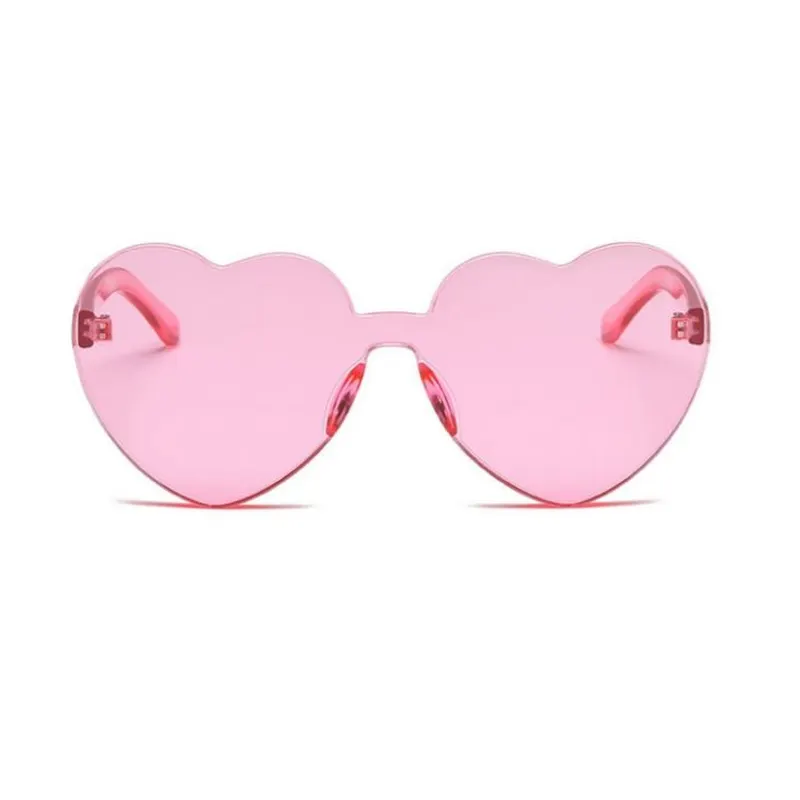 One Piece Heart Shaped Sunglasses