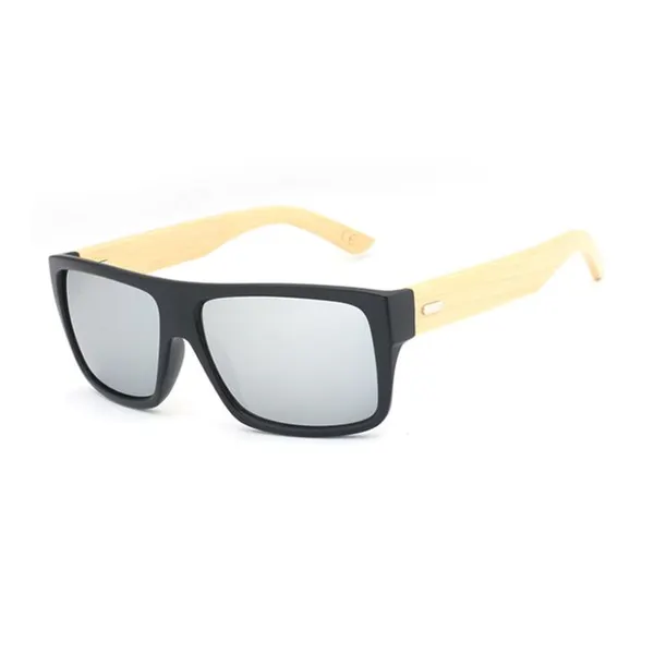 Oversize Square Bamboo Temple Glasses