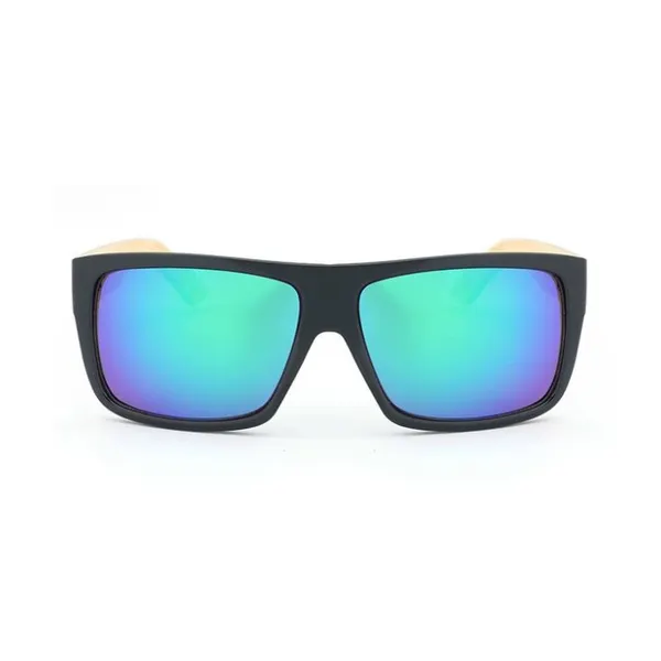 Oversize Square Bamboo Temple Glasses