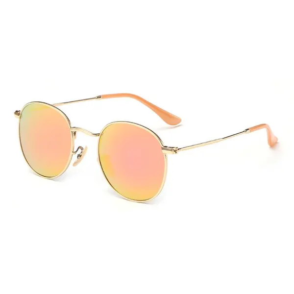 Pink Lens Metal Sun Shades