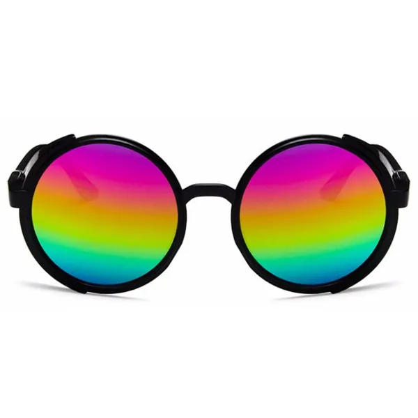 Promotion Round Punk Plastic Sunglasses