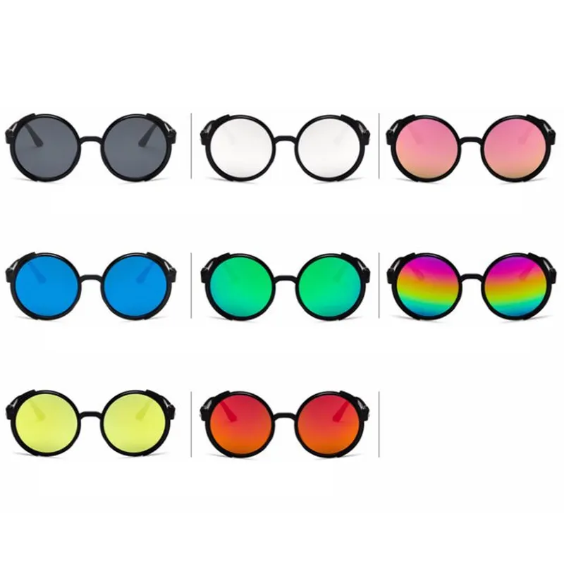 Promotion Round Punk Plastic Sunglasses