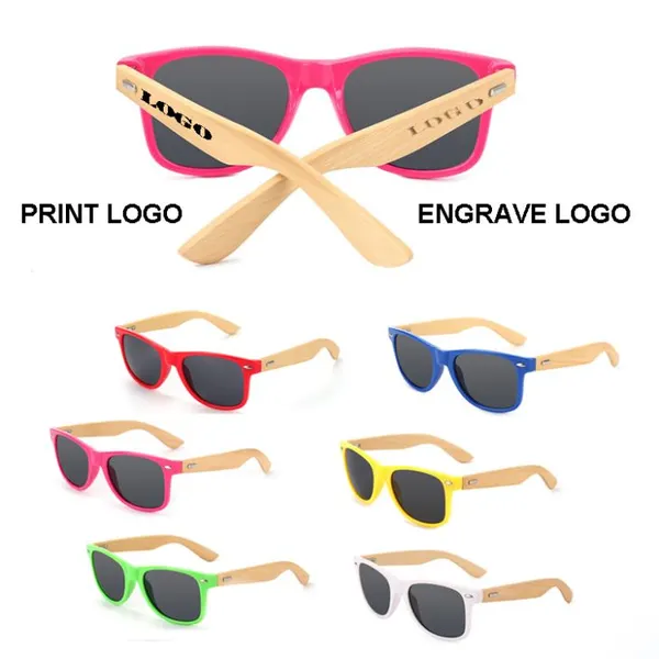 Promotional Bamboo Sunglasses Custom Wooden Glasses