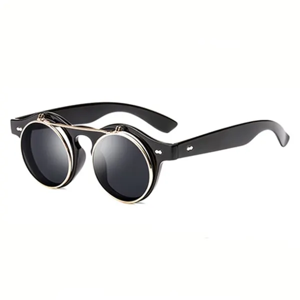 Punk Sunglasses Double Layer Flip