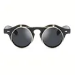 Punk Sunglasses Double Layer Flip