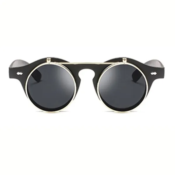 Punk Sunglasses Double Layer Flip