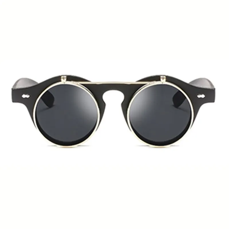 Punk Sunglasses Double Layer Flip