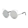 Reflective Lens Cat Eye Sunglasses