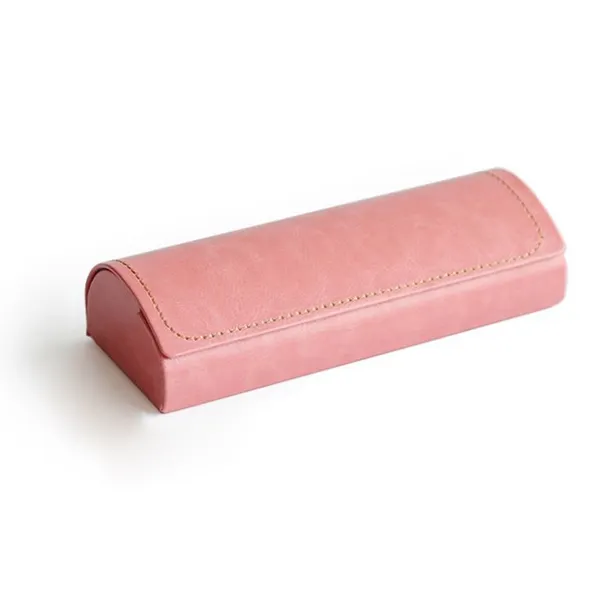 Retro Iron Buckle Leather Glasses Case