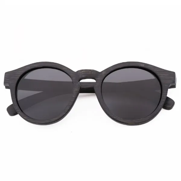 Retro-Round Banboo Sunglasses Polarized Glasses