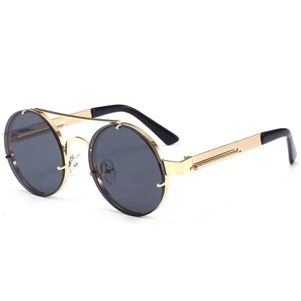 Retro Round Metal Sunglasses