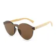 Rimless Bamboo Temple Sunglasses