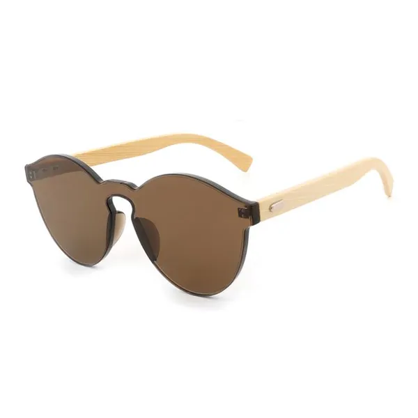 Rimless Bamboo Temple Sunglasses