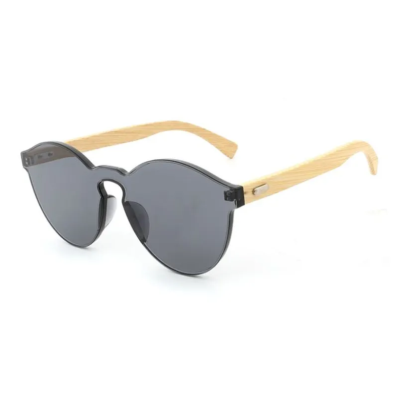 Rimless Bamboo Temple Sunglasses