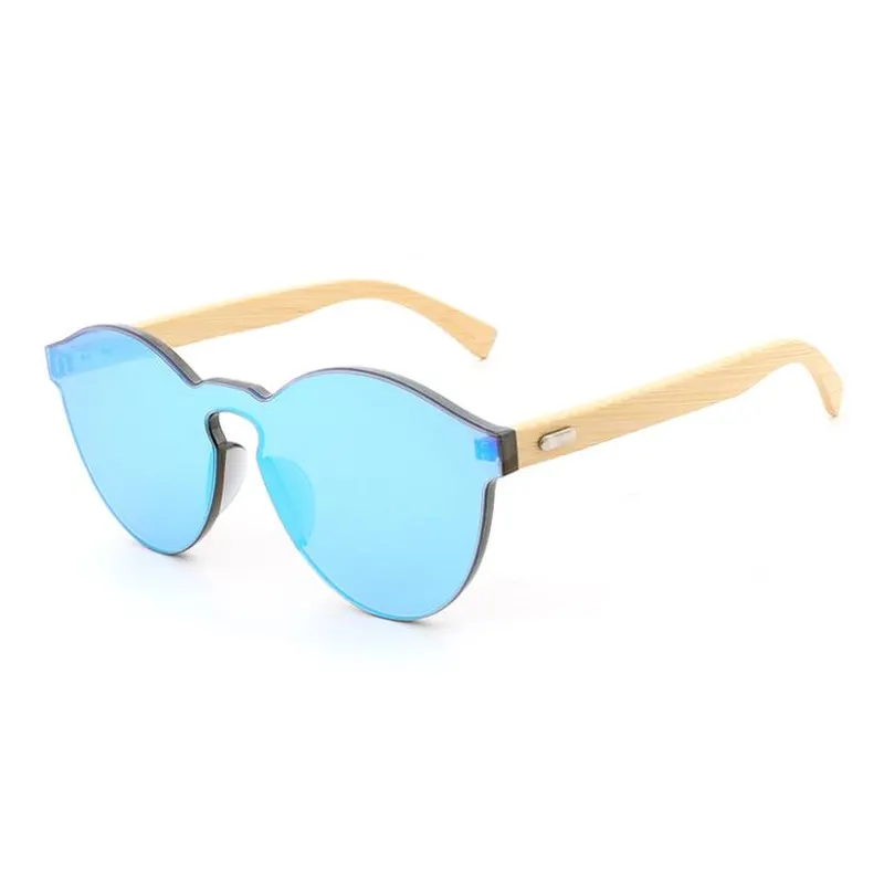 Rimless Bamboo Temple Sunglasses