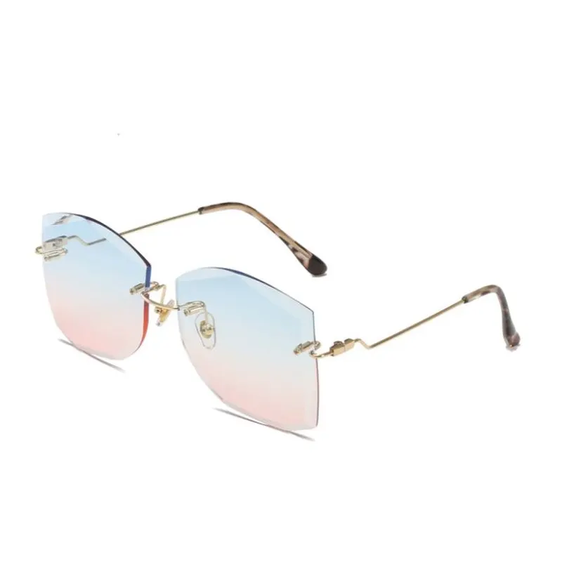 Rimless Metal Sunglasses