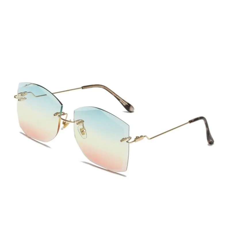 Rimless Metal Sunglasses