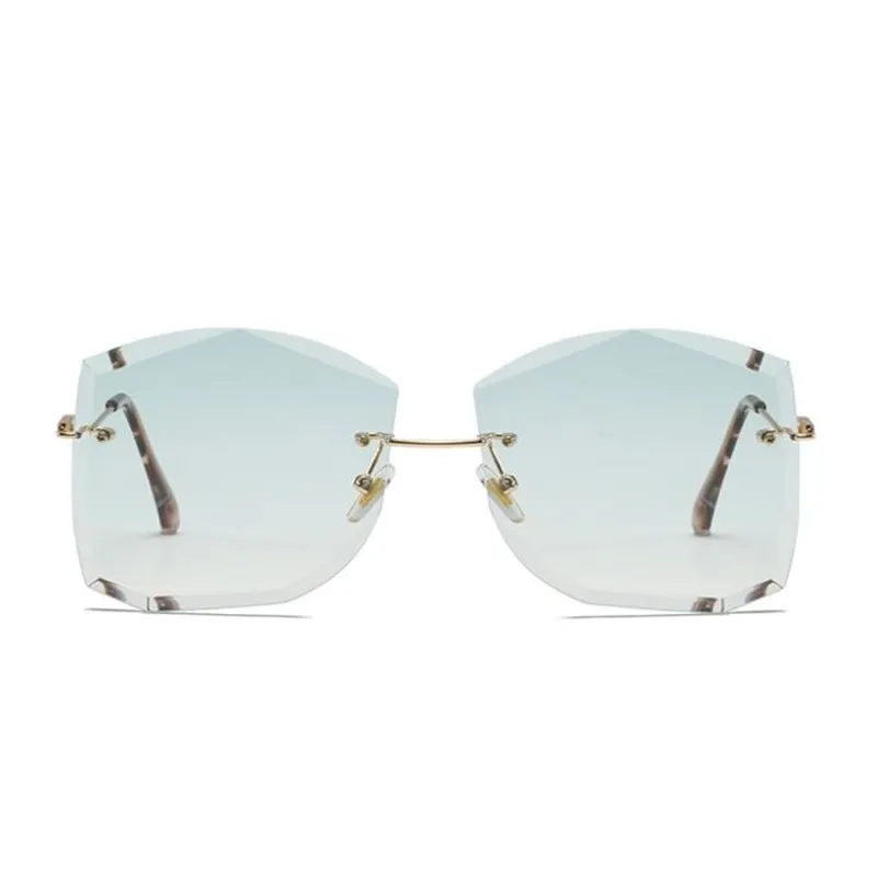Rimless Metal Sunglasses